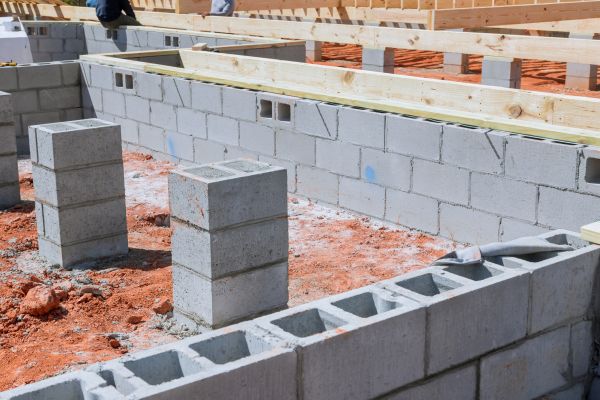 Cement Block Installation in Sandpoint