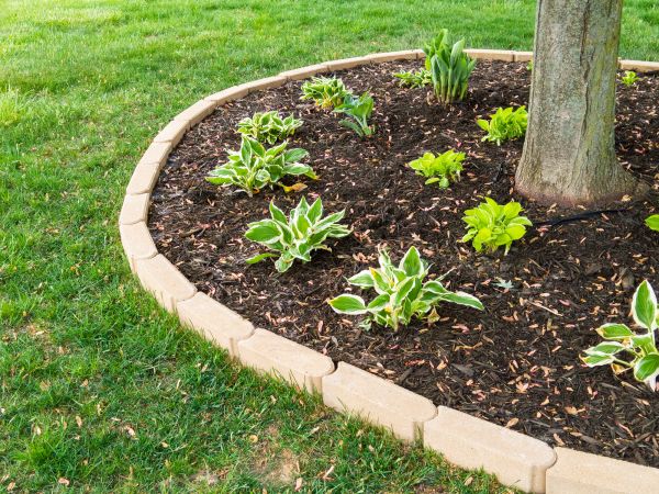 Stone Border Installation in Sandpoint